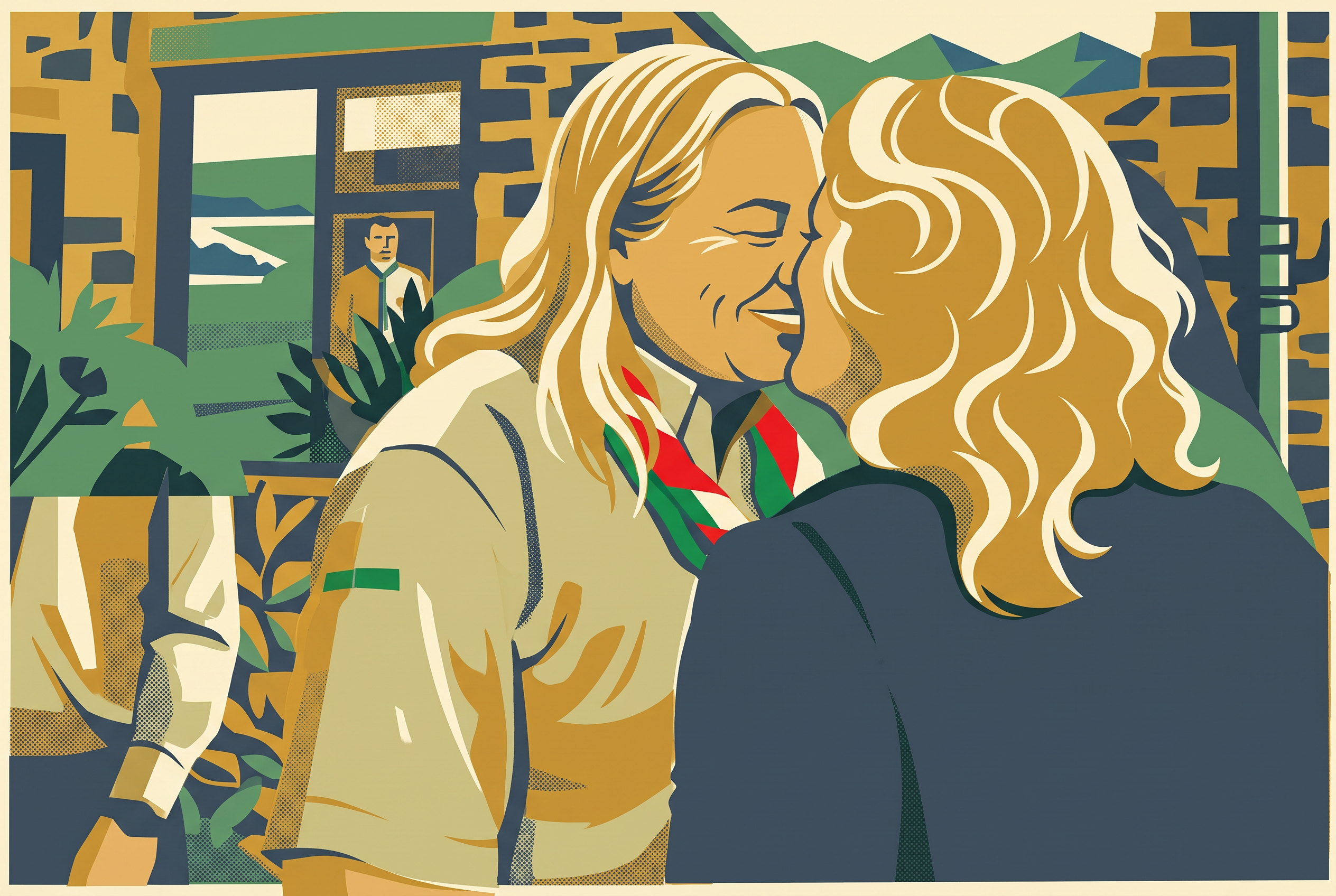 A scouting kiss